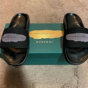 Buscemi ladies leather slides black size 36/6